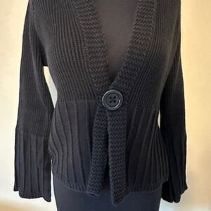 Relativity Black 1 button Cardigan   8690